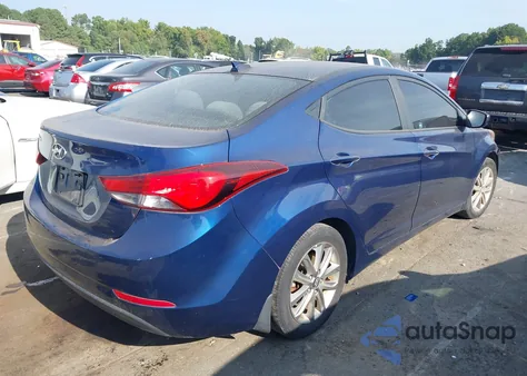 2016 Hyundai Elantra Se from USA, damaged, VIN 5NPDH4AE7GH734546
